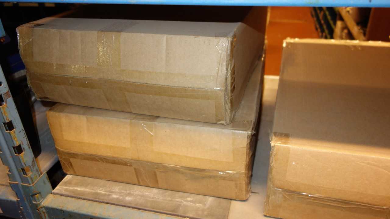 CONTENTS OF 2 SHELVES, ASSORTED ELECTRIC COMMUNICATION KITS, DISTRIBUTION BOXEs - ELECTRICAL COMPONENTS