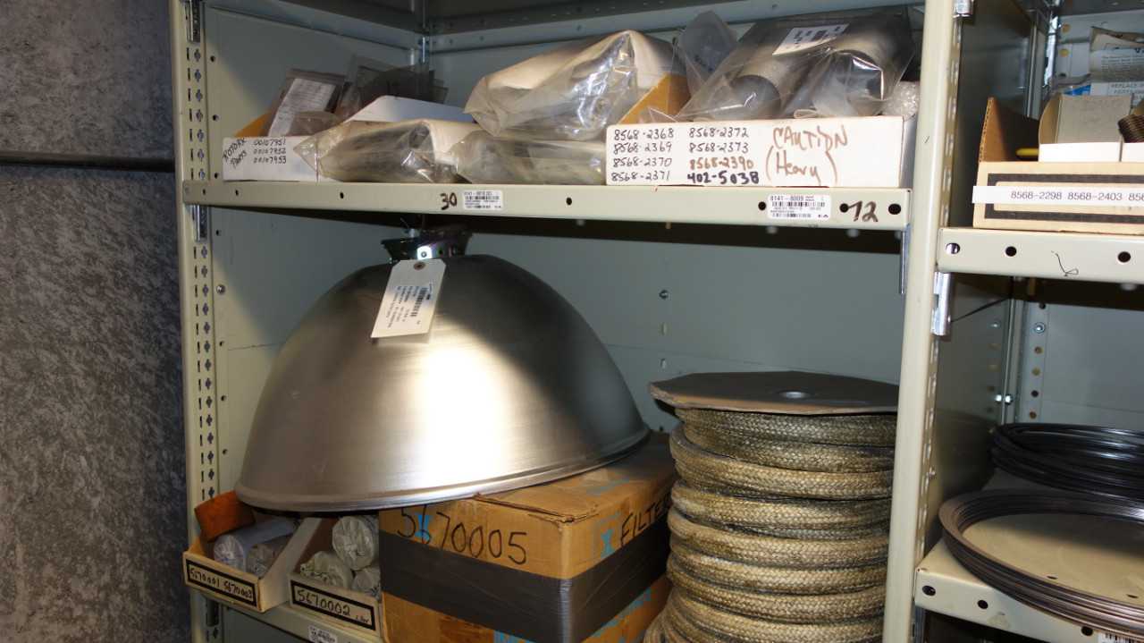 CONTENTS OF 4 SHELF COLUMNS, ASSORTED MRO - SHELVING