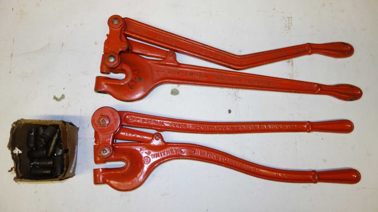LOT OF 2 ASSORTED WHITNEY HAND PUNCHES - HAND TOOLS