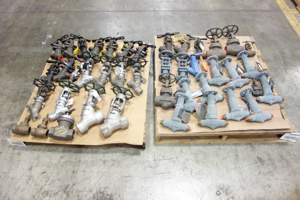 2 PALLETS OF ASSORTED GLOBE VALVES - GLOBE VALVE