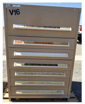 Lot of (2) Vidmar Cabinets - TOOL STORAGE