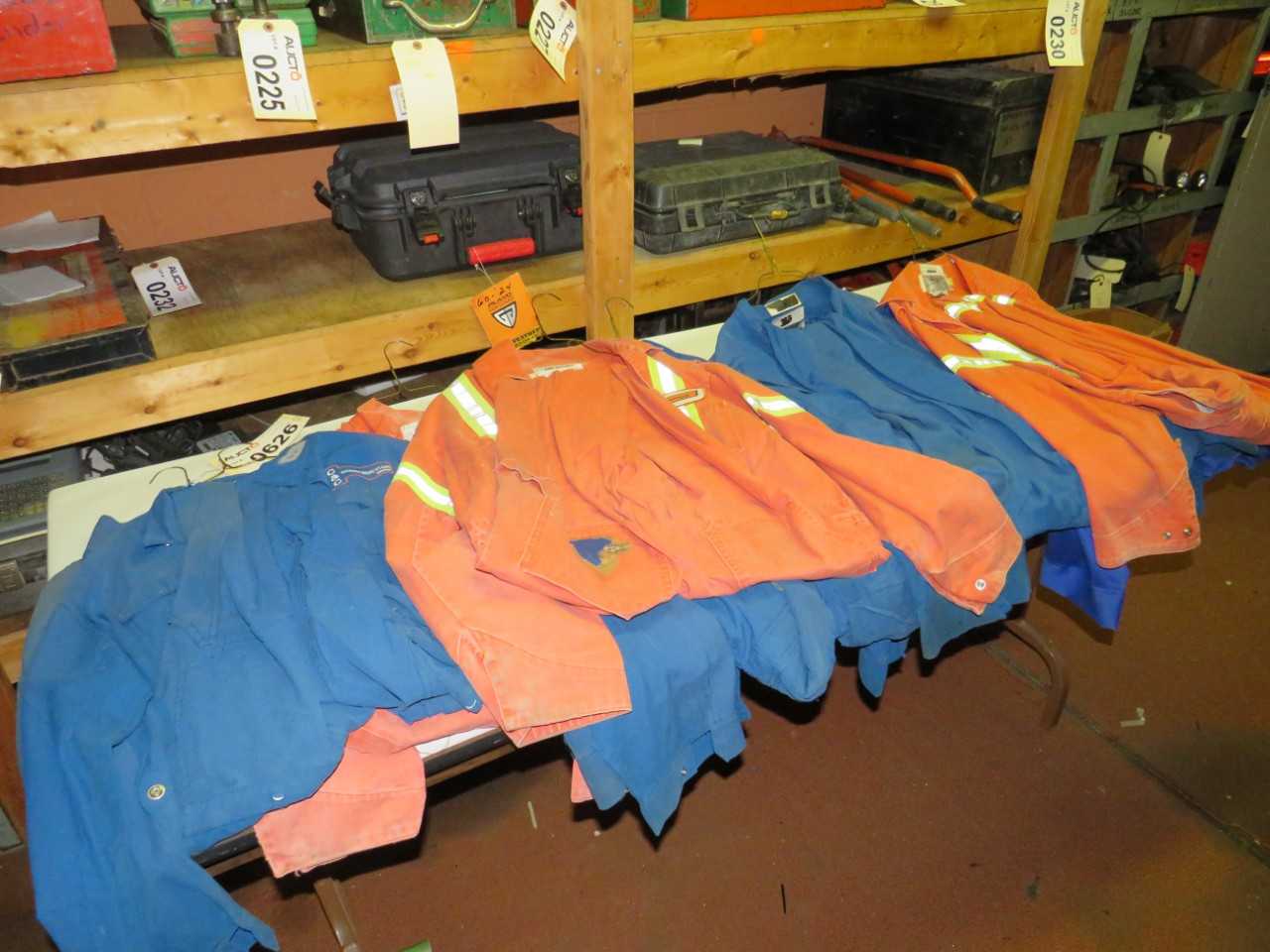 LOT OF 10 ASSORTED FLAME RESISTANT COVERALLS - SAFETY SWITCH