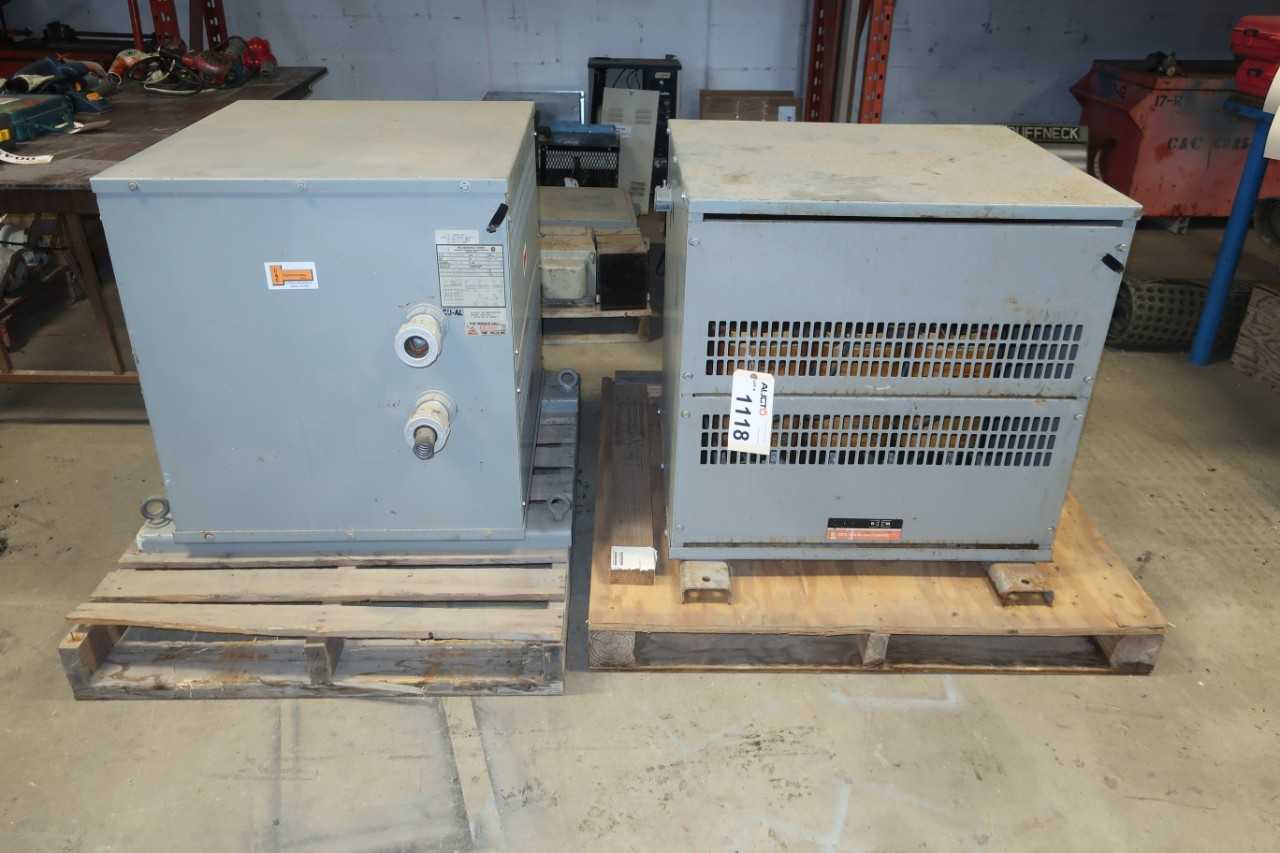 LOT OF 2 REX MANUFACTURING TYPE 1 TRANSFORMERS - CONTROL TRANSFORMERS