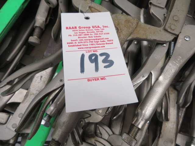 Cart full of Vice Grip Clamps - MISCELLANEOUS