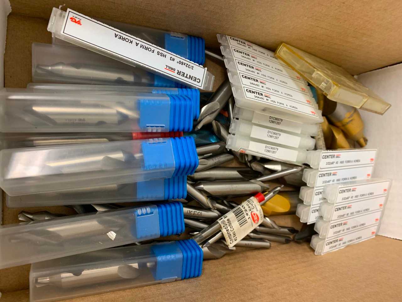 Assorted Center Drills – Many new in the box - ELECTRIC POWER TOOLS