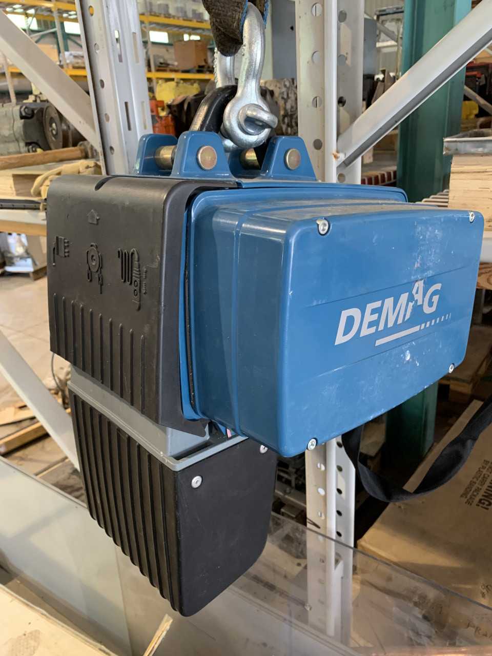 USED DEMAG 2,200 LBS. ELECTRIC CRANE HOIST DC-PRO 10 1000 H5 V1 - ELECTRICAL COMPONENTS