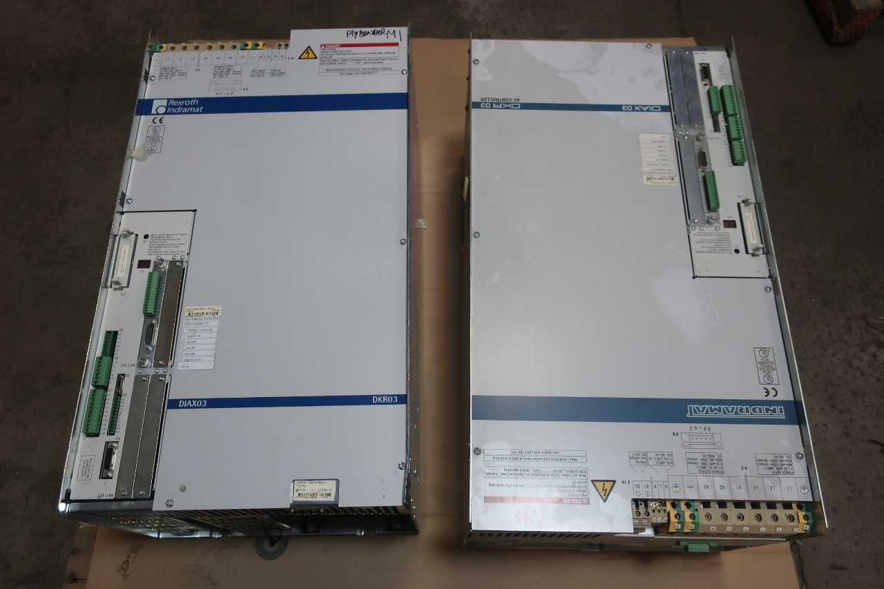 1 LOT OF DKR03.1-W200N-BA01-01-FW DIAX03 400-480V-AC 0-380V-AC 3PH SERVO DRIVES AND AMPLIFIER- INDRAMAT - MOTOR DRIVES