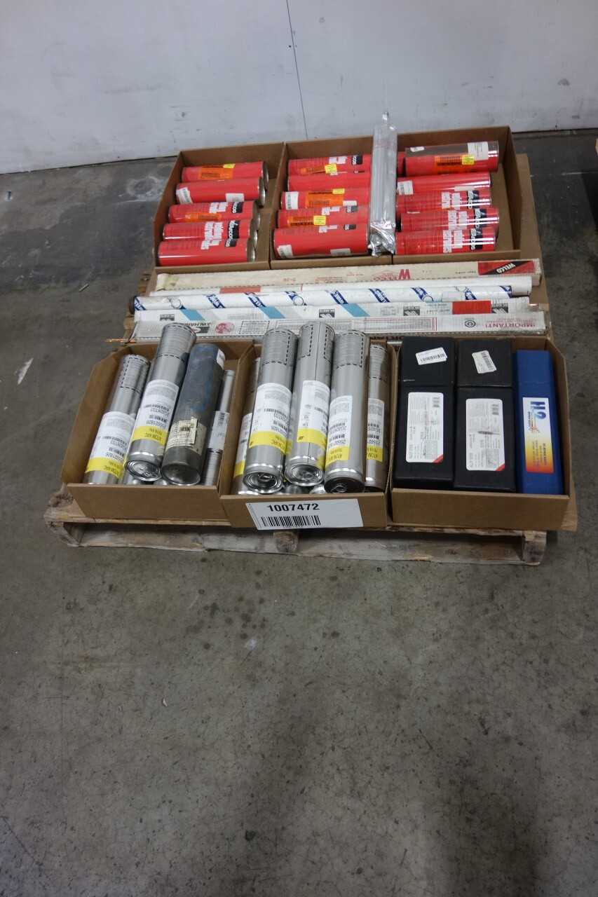 PALLET OF ASSORTED WELDING ELECTRODES - WELDING EQUIPMENT