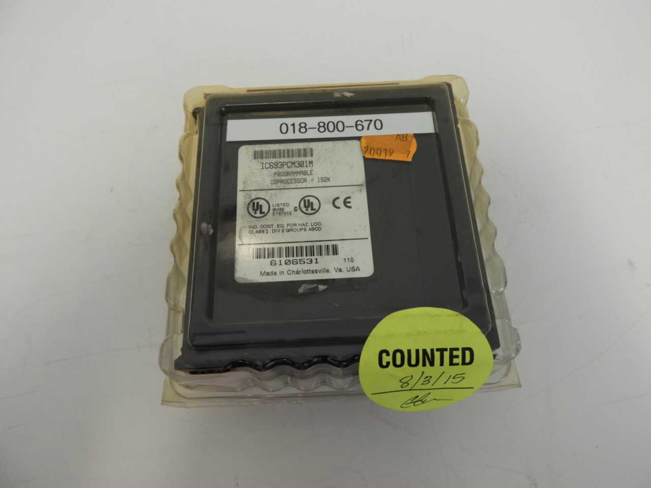 Alstom IC693PCM301M Programmable Coprocessor - 192K (NIP) - AUTOMATION & CONTROLS