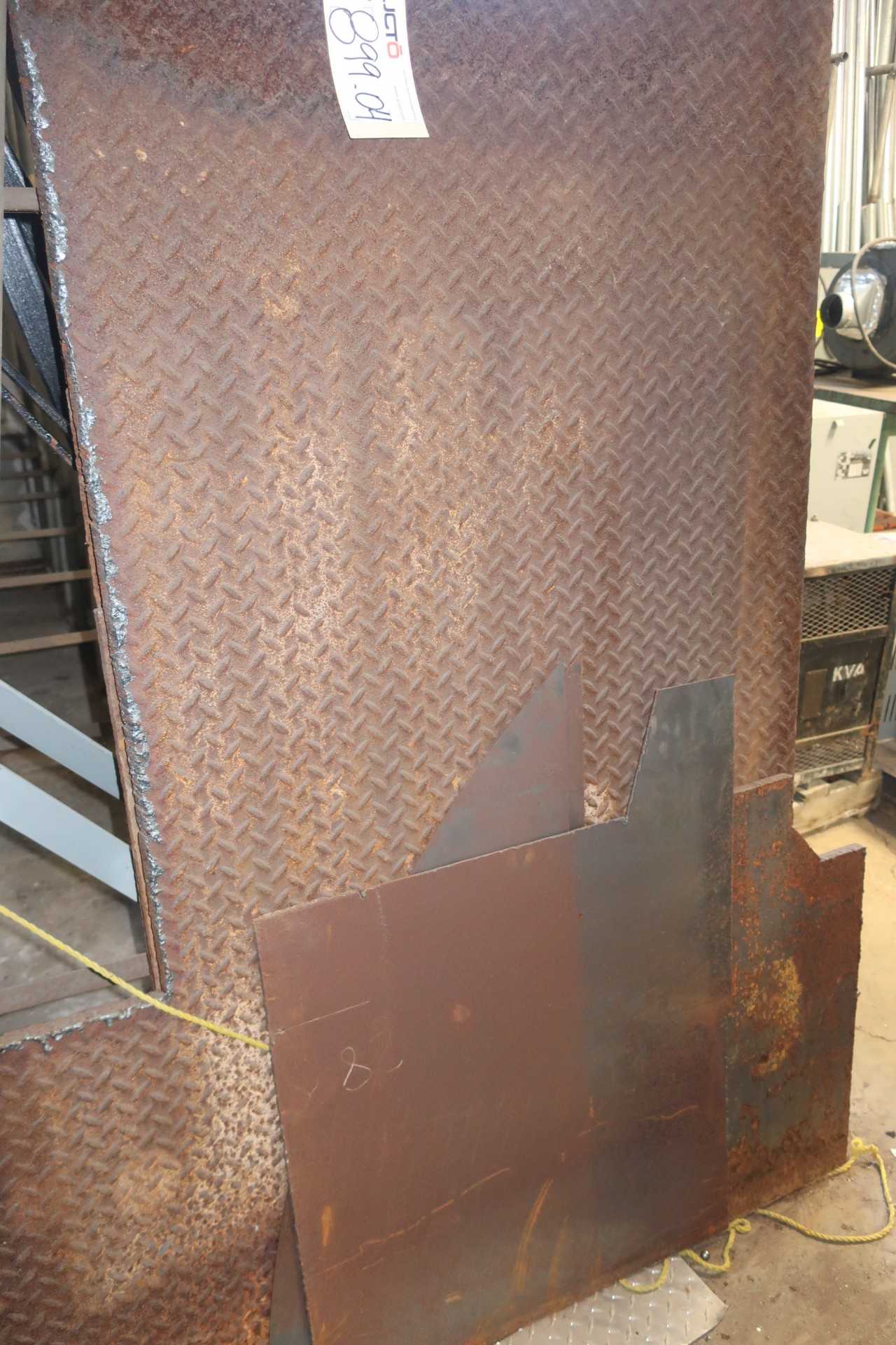 LOT OF ASSORTED STEEL SHEETS OF FABRICATING METAL - ELECTRIC POWER TOOLS