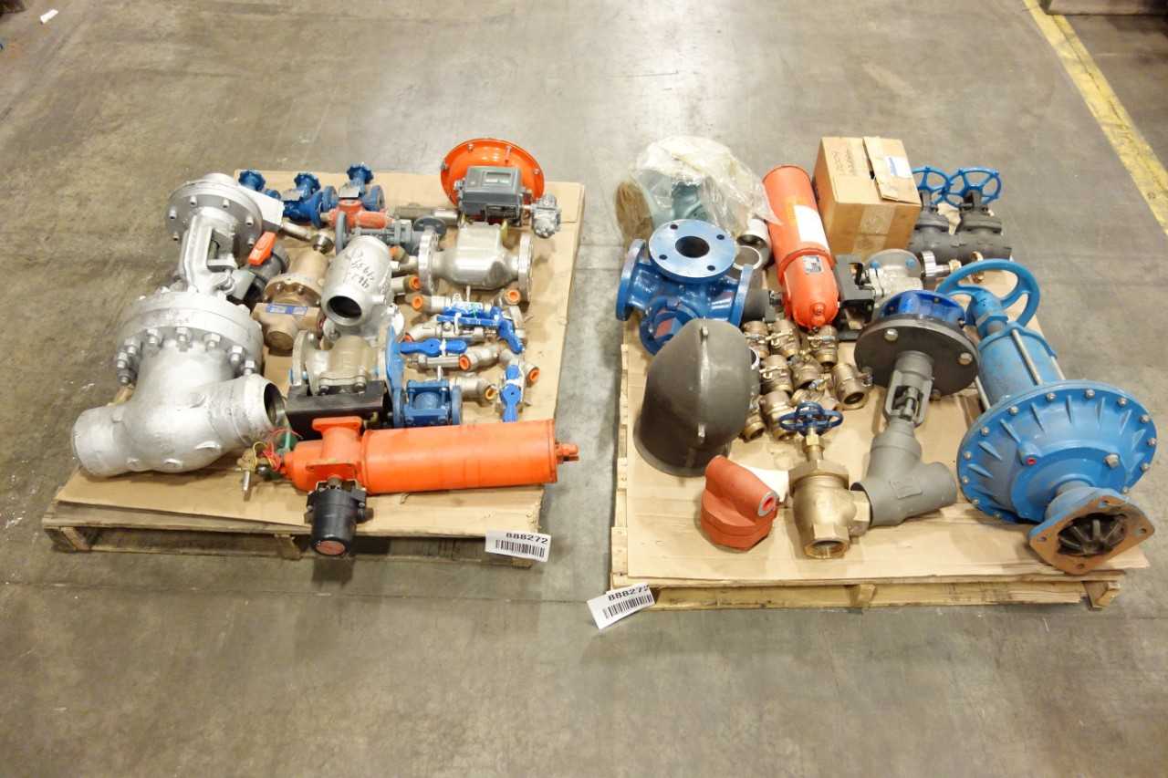 2 PALLETS OF ASSORTED VALVES AND VALVE ACCESSORIES - VALVES