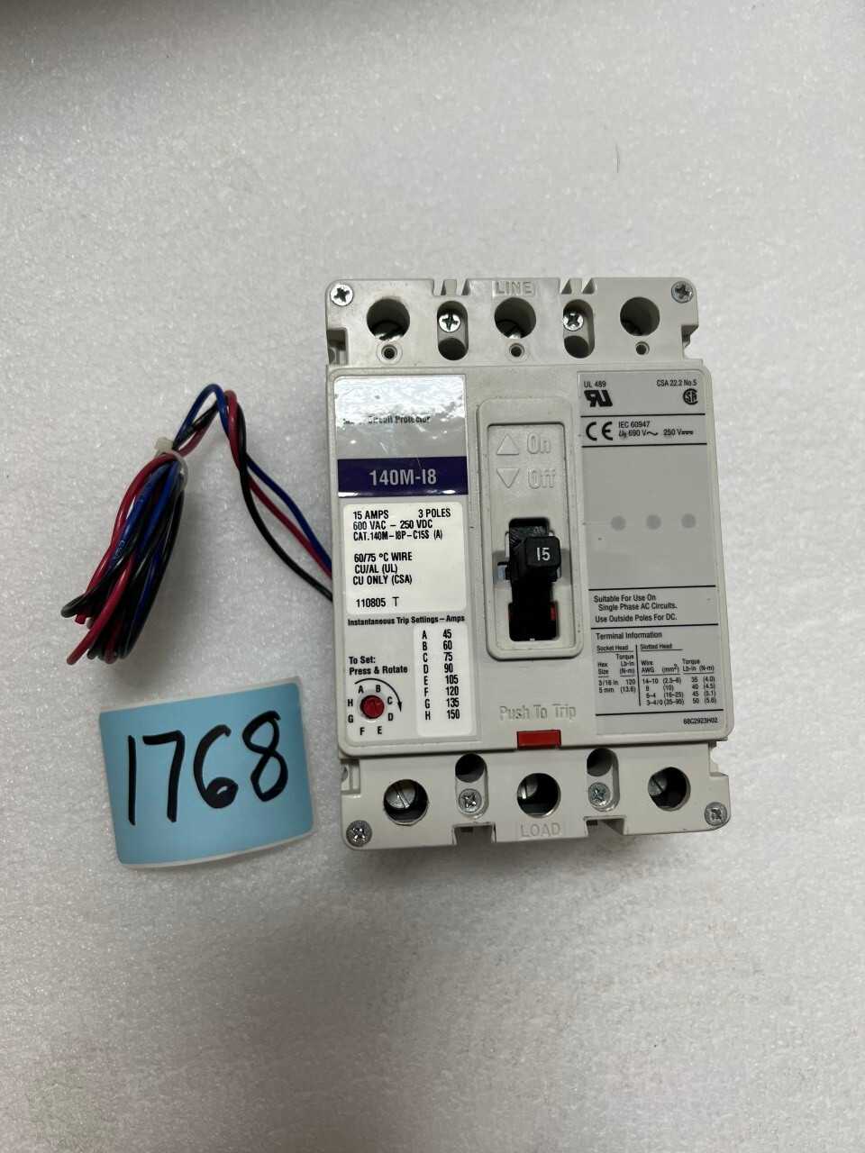 Allen Bradley circuit breakers - CIRCUIT BREAKERS