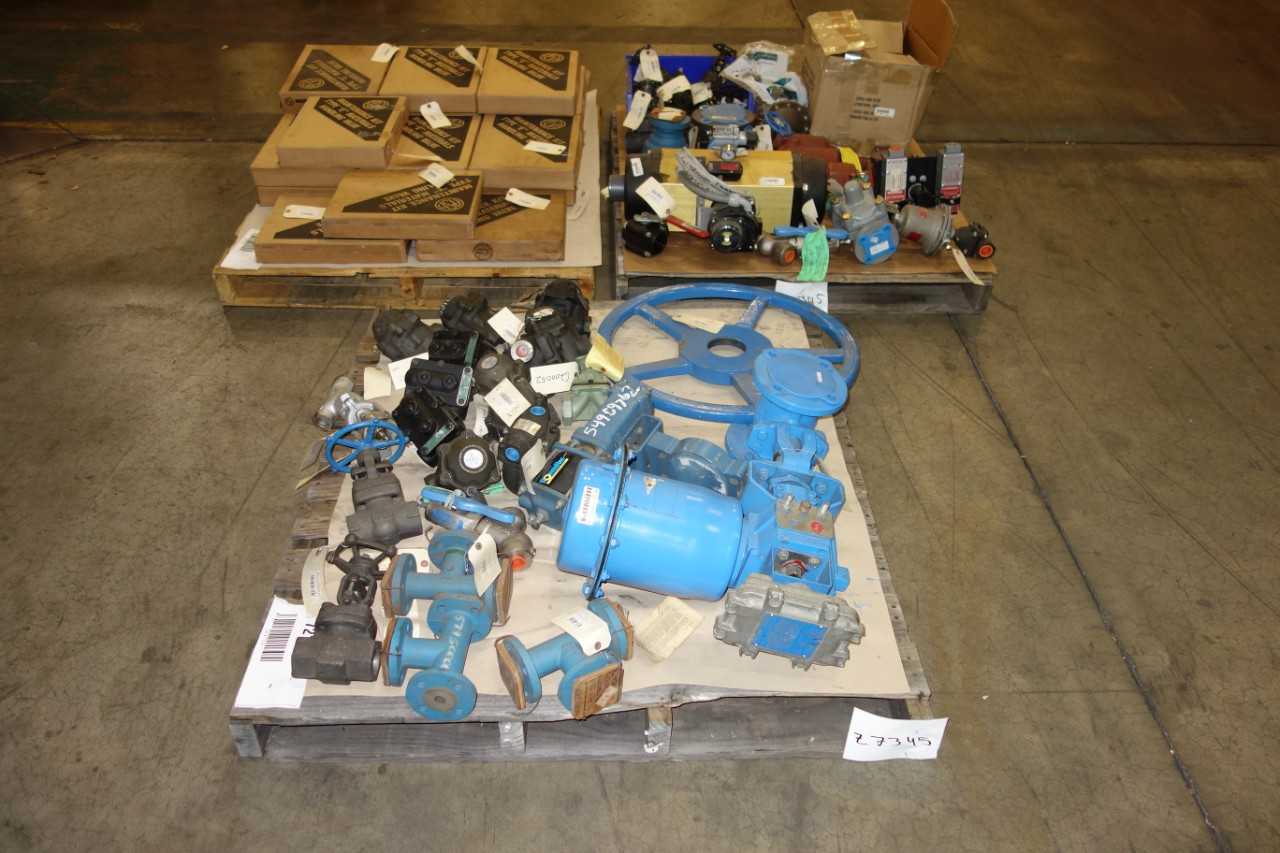 3 PALLETS OF ASSORTED VALVES MISCELLANEOUS - VALVES
