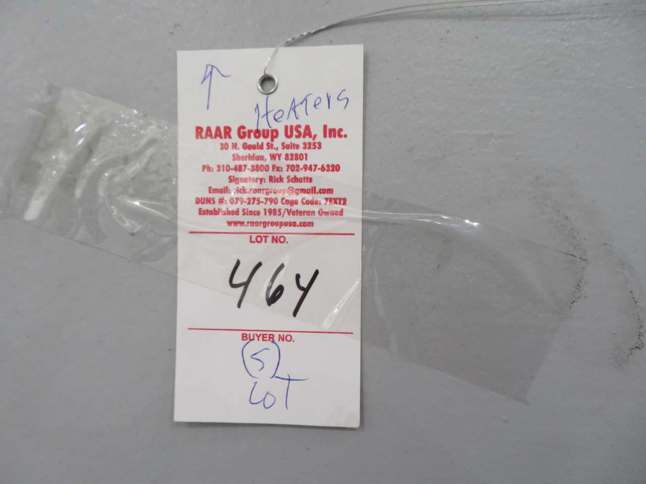Heaters (5) Lot - MISCELLANEOUS