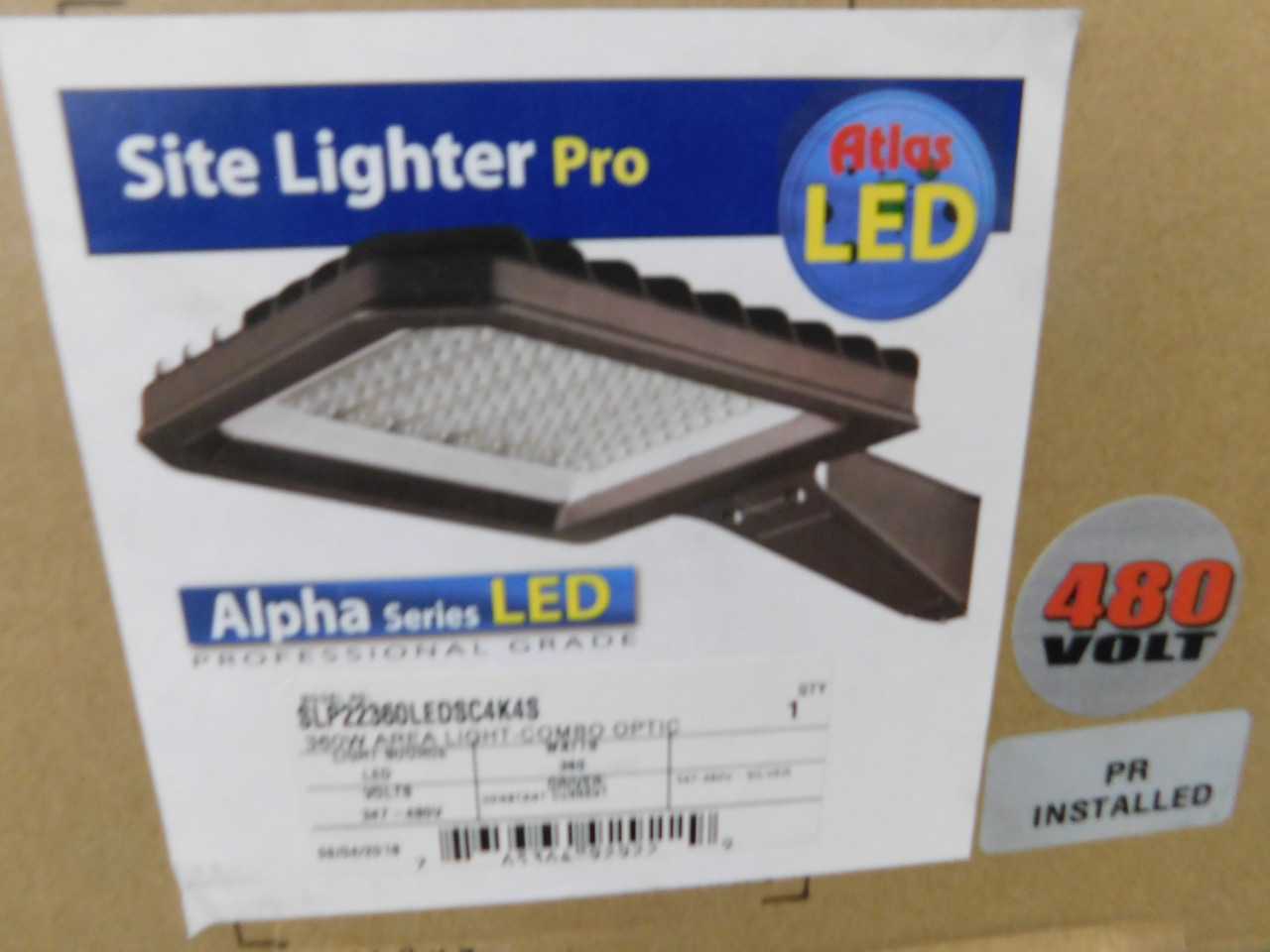 Atlas SLP22360LEDSC4K4S Lighting Fixture Area Light 347-480VAC 360 Watts - LIGHTING