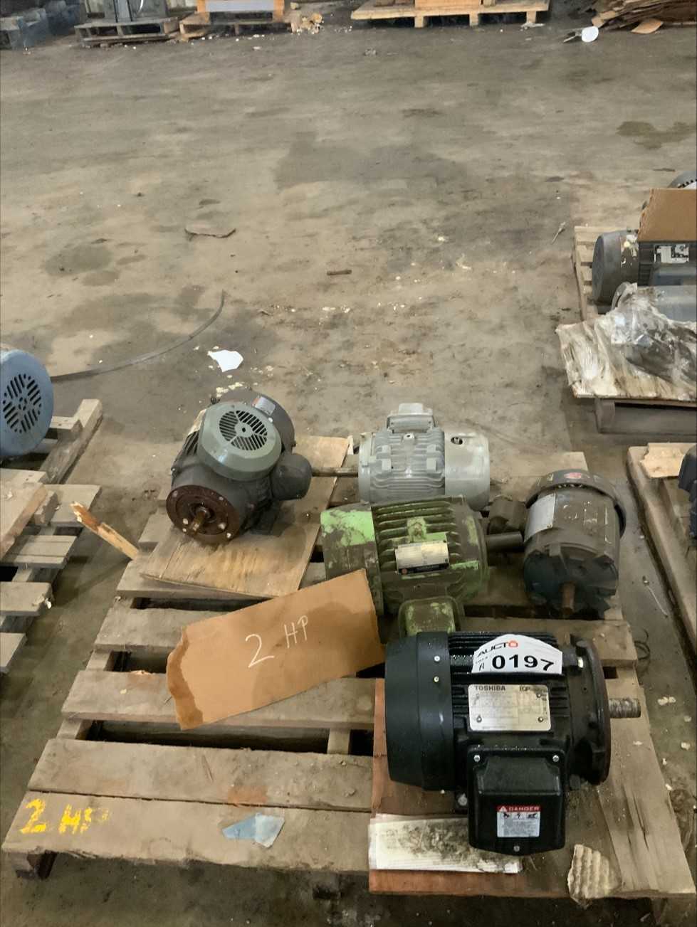 Bulk Lot of 2 HP Motors (Quantity of 5) - ELECTRIC MOTORS Bulk Lot of 2 HP Motors (Quantity of 5) - ELECTRIC MOTORS