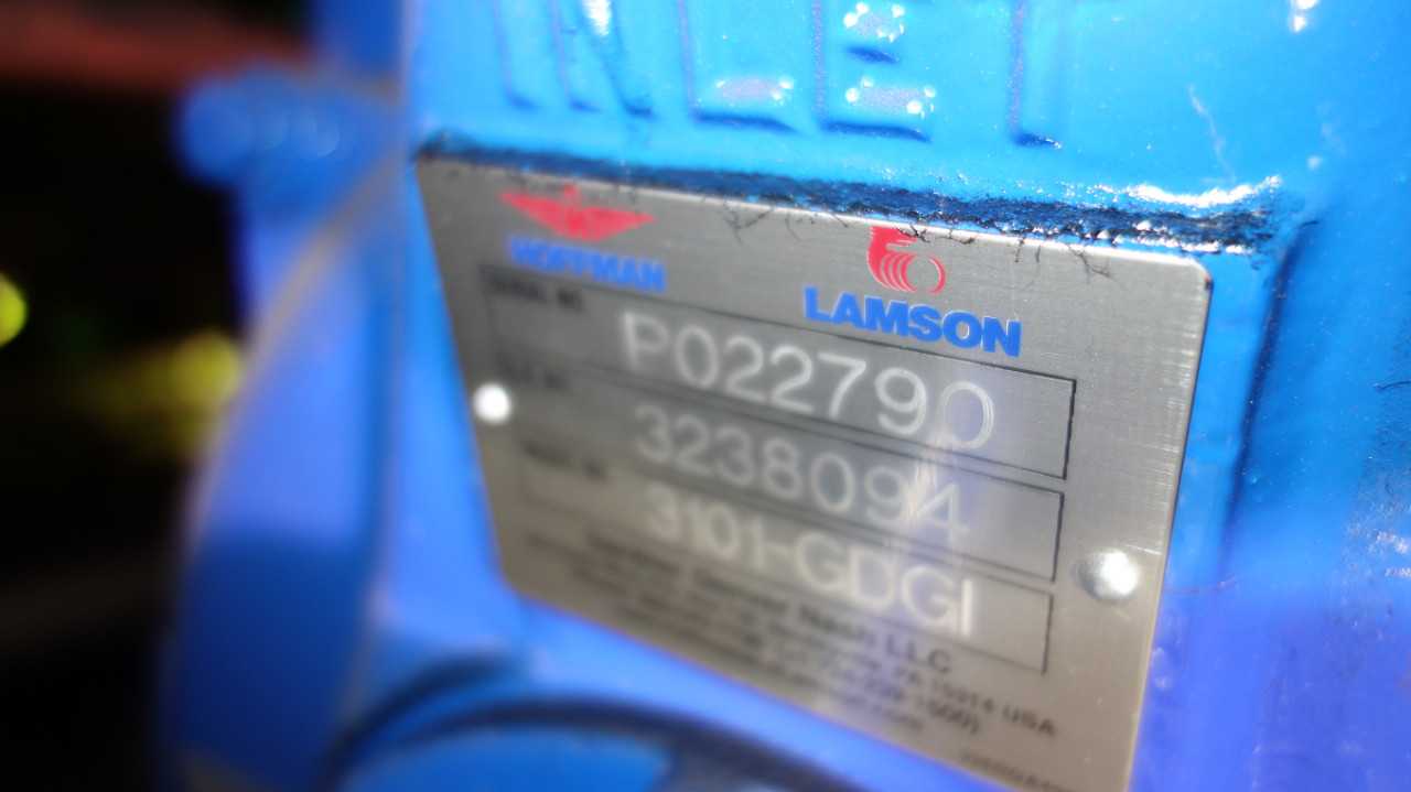 LAMSON 301M CENTRIFUGAL BLOWER WITH 1/2HP MOTOR - ELECTRIC MOTORS