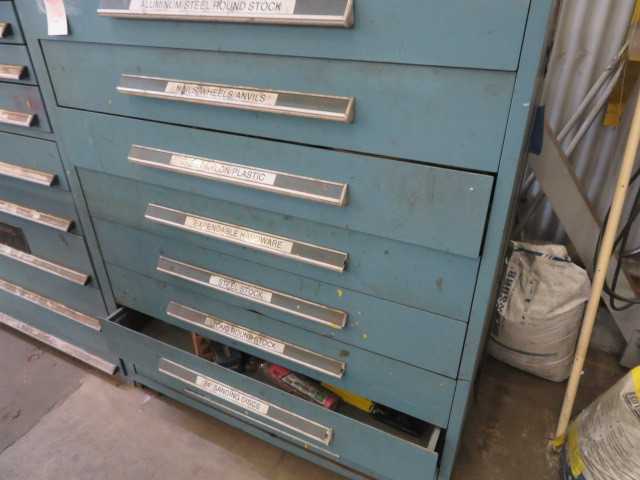8 Drawer Tool Cabinet with contents - MISCELLANEOUS