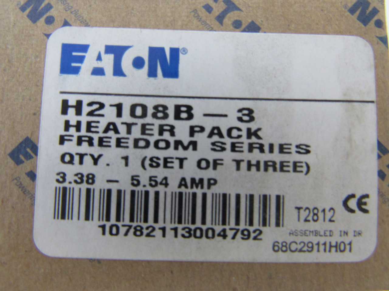Quantity 100 Boxes of Eaton H2108B-3 Heating Element 3-5A - HVAC EQUIPMENT