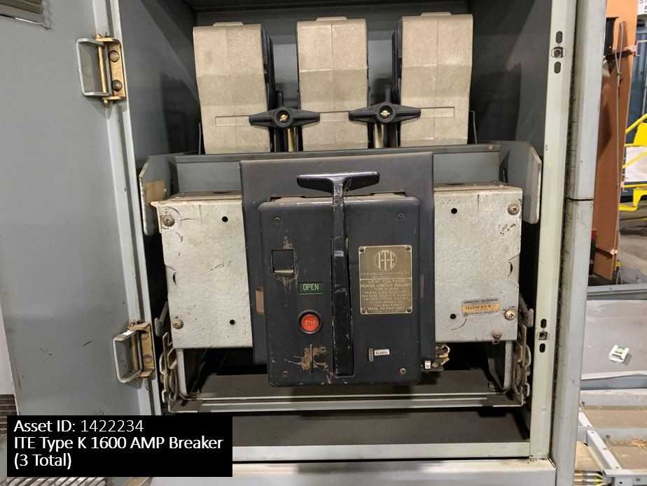 ITE Type K 1600 AMP Breaker (3 total) - SWITCHGEAR