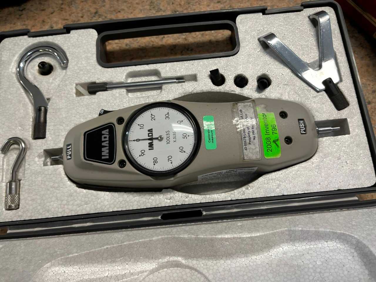 Imada 100 lb Pull Test Gage - ELECTRIC POWER TOOLS