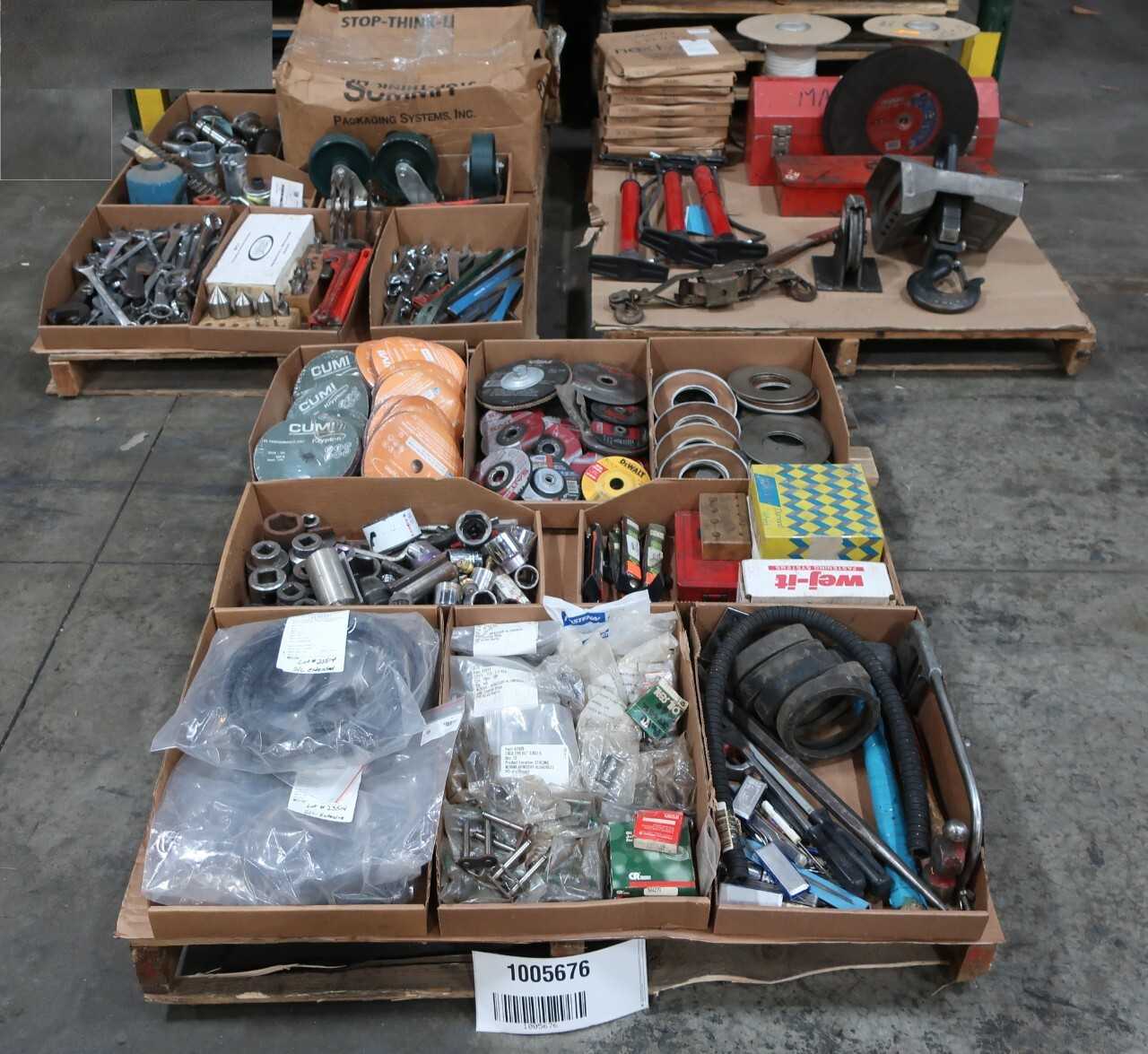 3 PALLETS OF ASSORTED HAND TOOLS,PARTS AND ACCESSORIES - HAND TOOLS