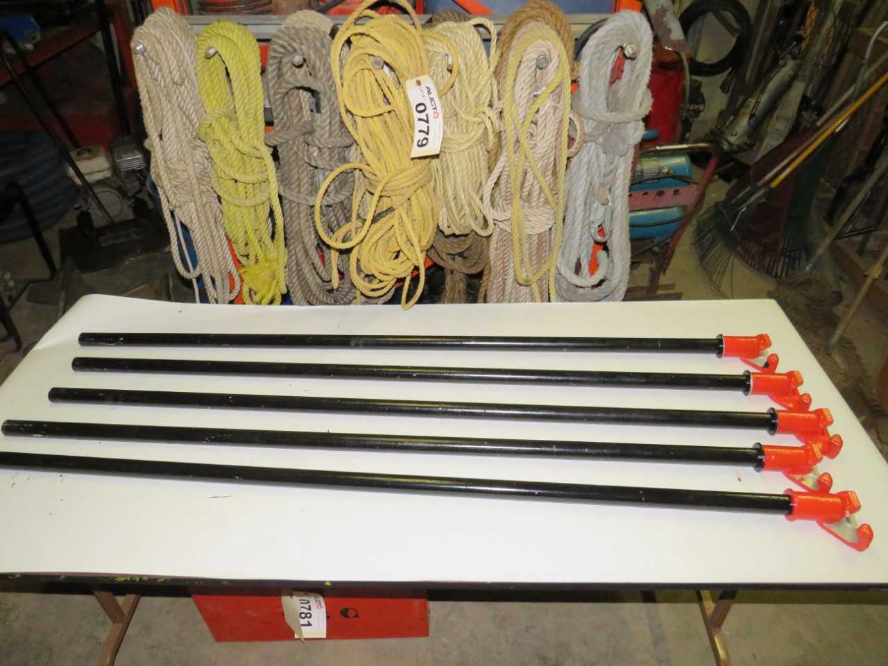 LOT OF 5 ASSORTED 1/2" GARDNER CONDUIT BENDER HICKEY - HAND TOOLS