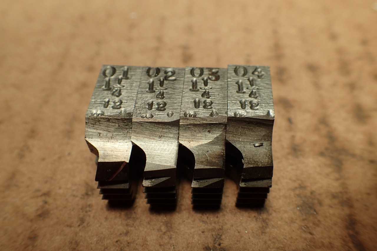 1-1/4" -12 NF Standard Thread Threading Chasers for Geometric 1-1/4-DS Die Head - MACHINING ACCESSORIES & TOOLING