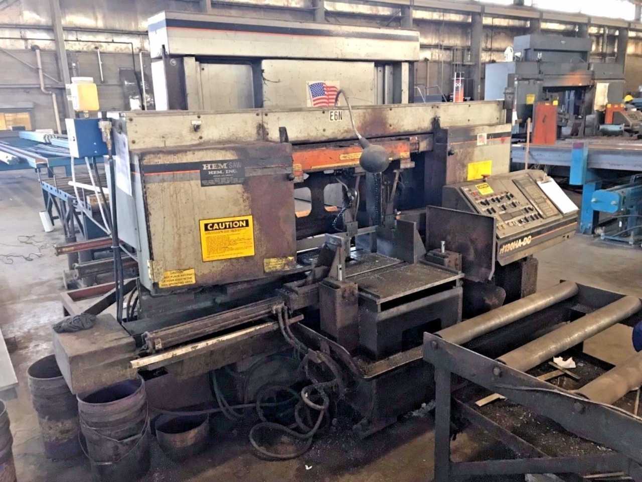 1997 Hem Saw 20" x 20" Dual Column Horizontal Band Saw H130HA-DC, Video! - HORIZONTAL BAND SAWS