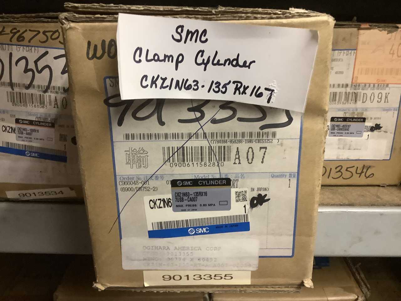 SMC CKZ1N63-135RX167USB-CA007 Pneumatic Slim Line Clamp Cylinder - INDUSTRIAL PARTS