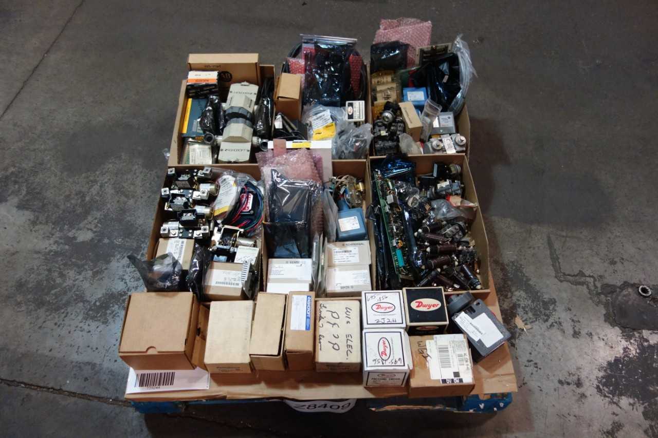 1 PALLET OF PRESSURE SWITCHES, CONTROL BOARDS, SWITCH CONTROLS- WESTINGHOUSE, ALLEN BRADLEY, ASHCROFT - AUTOMATION & CONTROLS