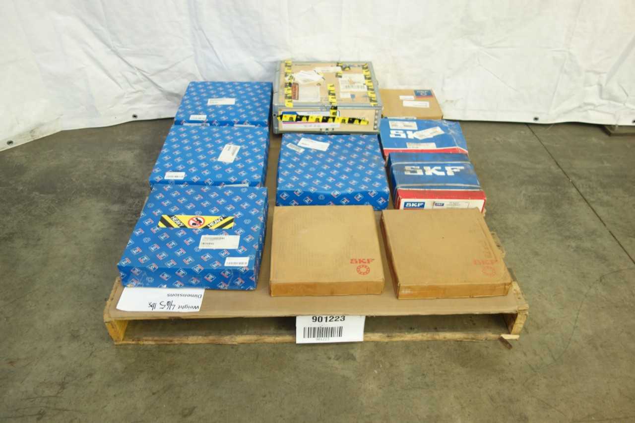 PALLET OF ASSORTED SKF ROLLER BEARINGS - BEARINGS