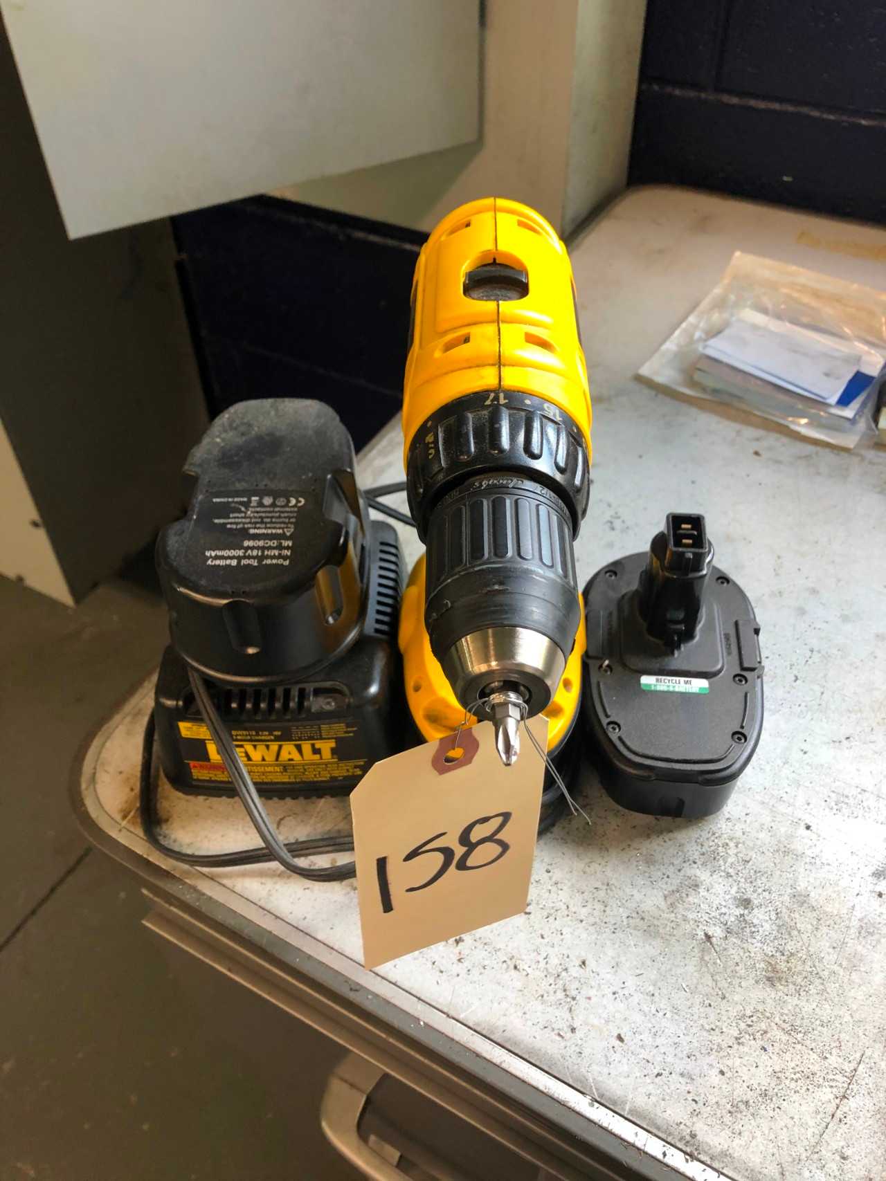 DeWalt Drill, Charger & 2 Extra Batteries - ELECTRIC POWER TOOLS