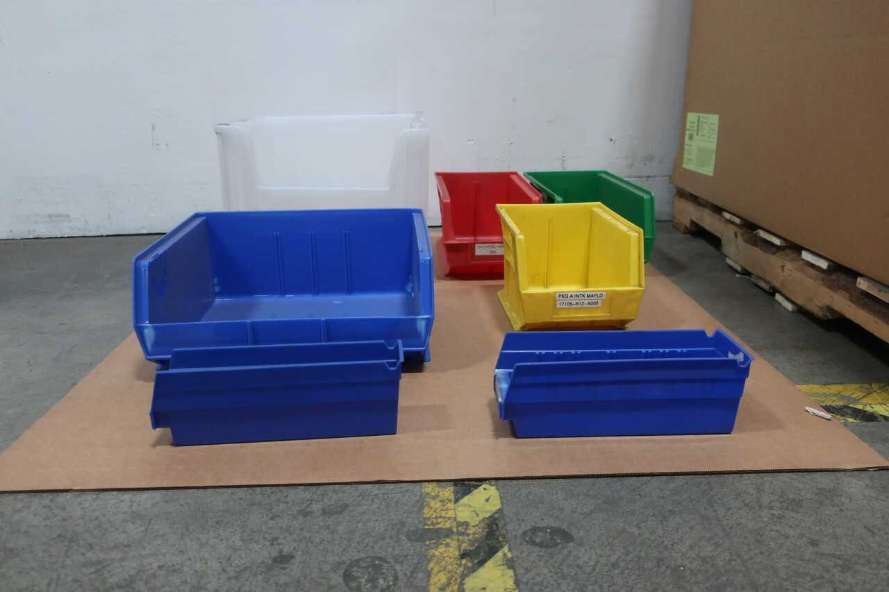 LOT OF ASSORTED TOOL STORAGE BINS - TOOL STORAGE