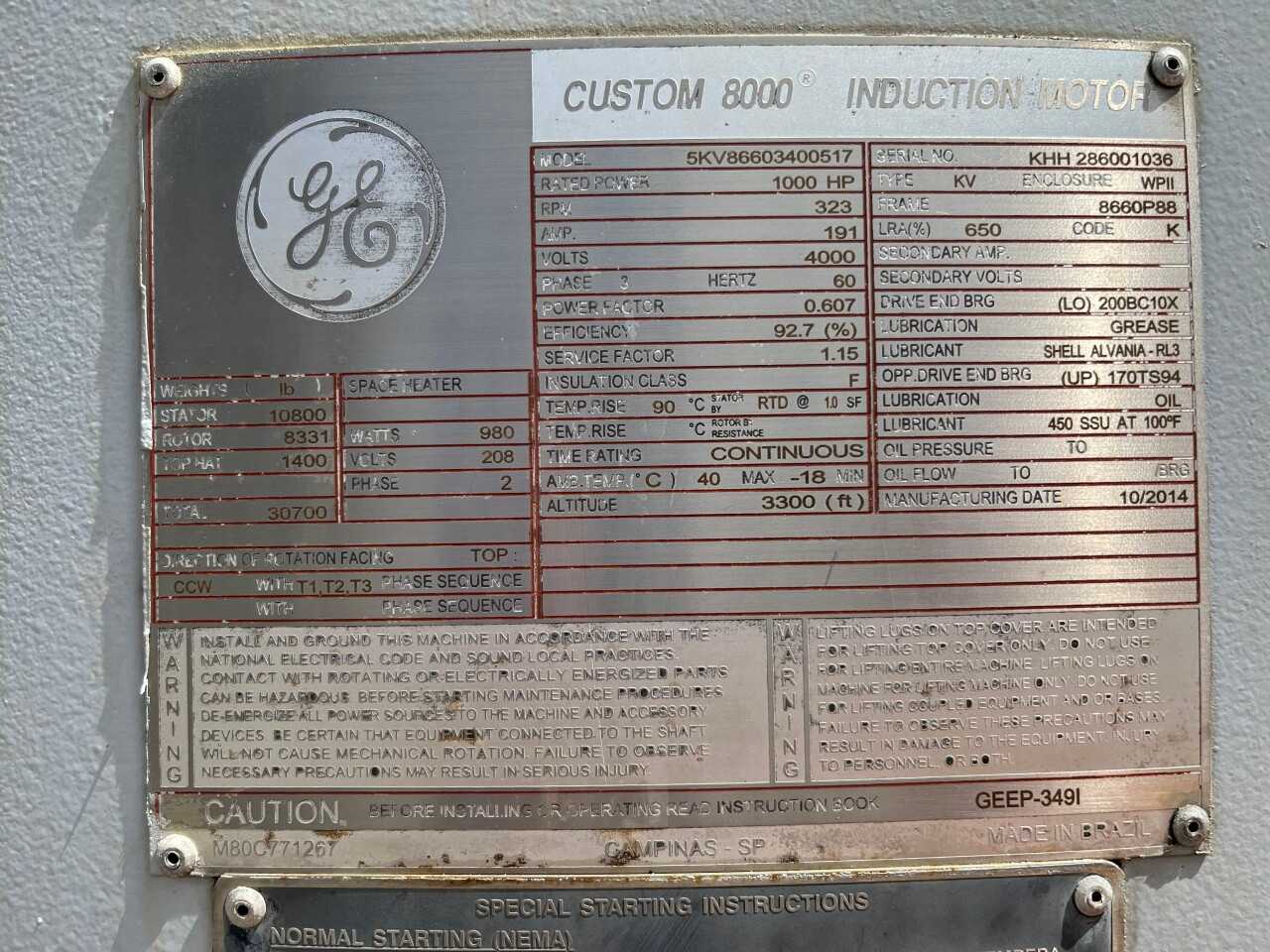 GE Induction Motor - ELECTRIC MOTORS