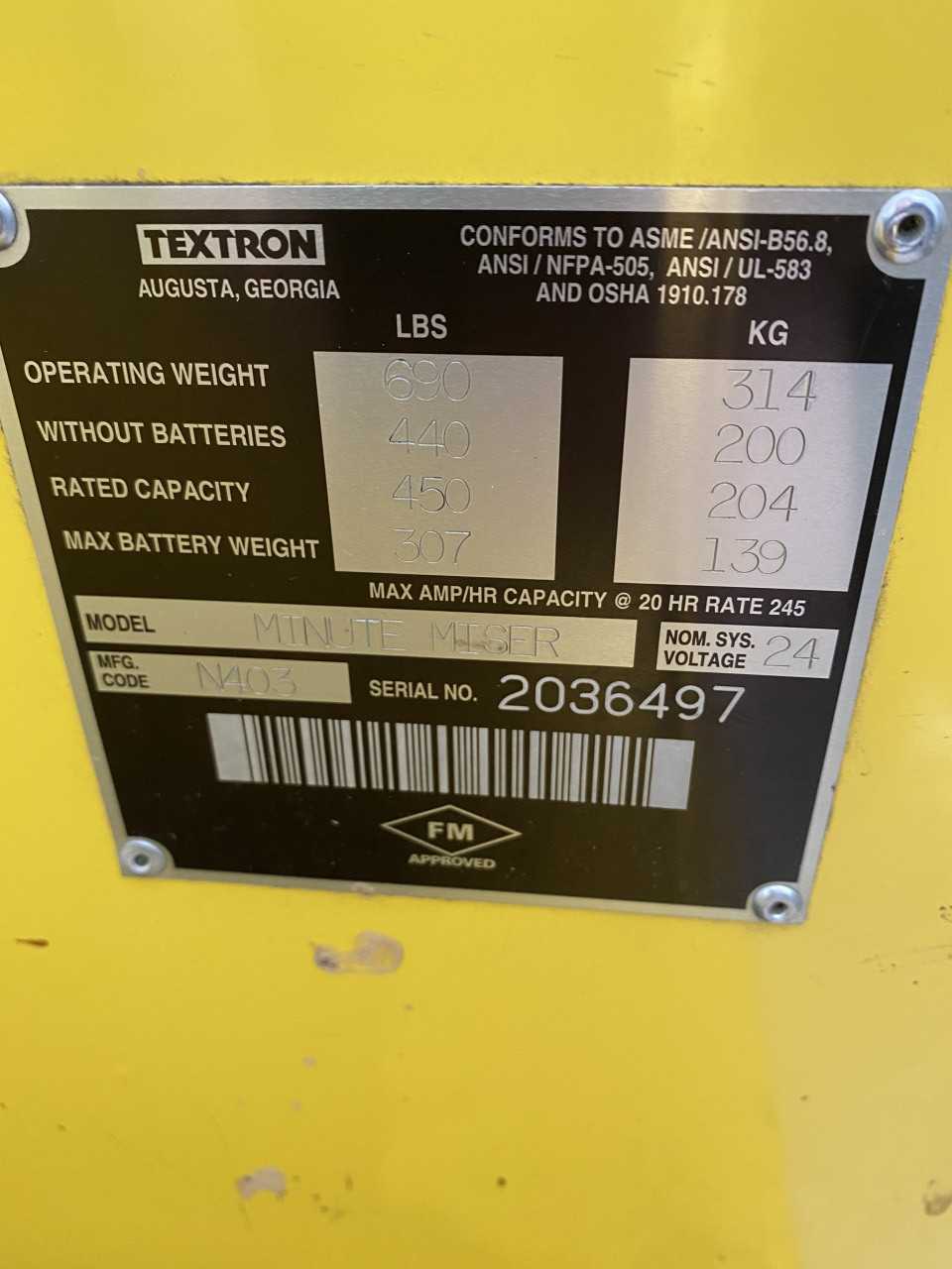 Cushman Minute Miser-USED - MATERIAL HANDLING