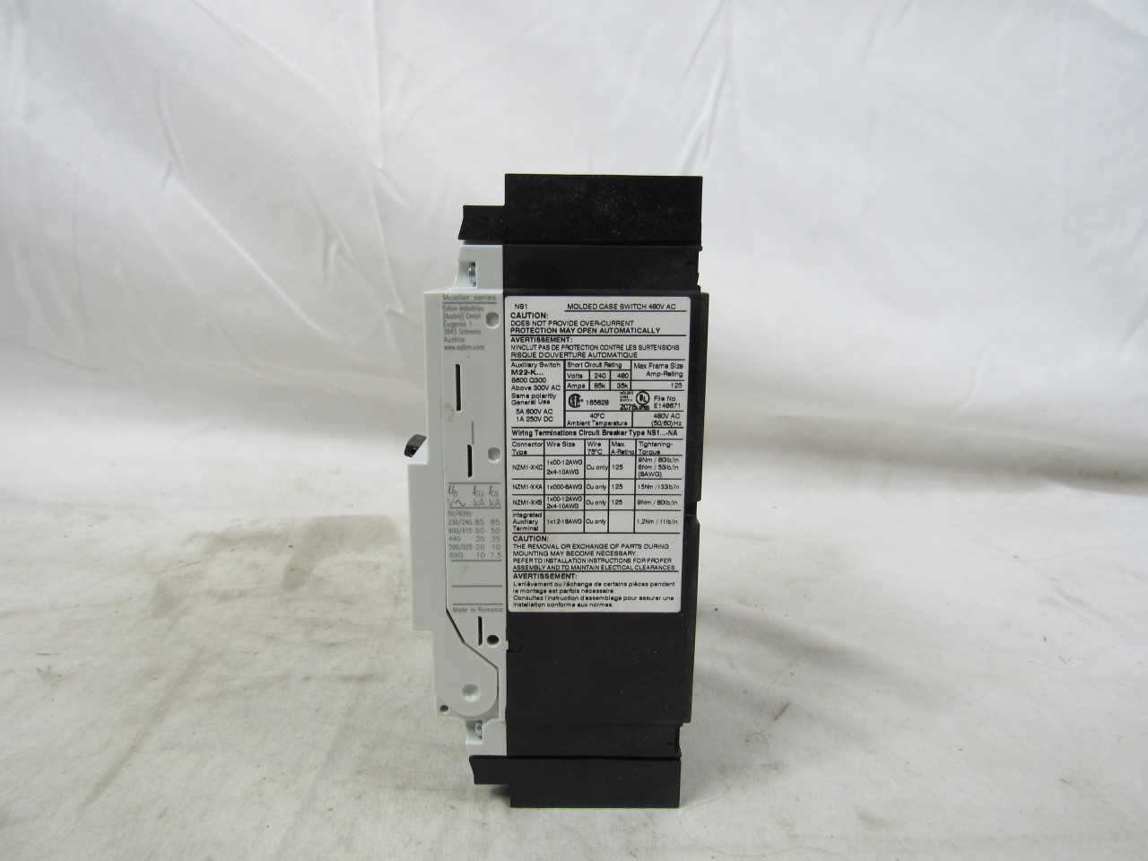 Quantity of 1x NS1-125-NA MCCB/Molded Case Circuit Breakers - CIRCUIT BREAKERS