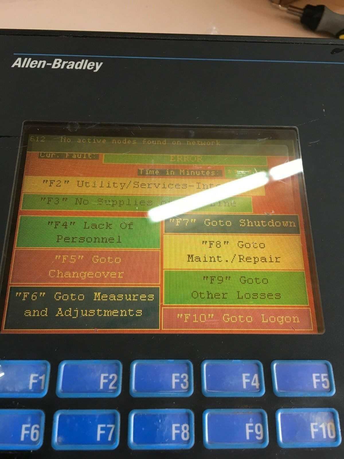 USED ALLEN-BRADLEY PANELVIEW 600 OPERATOR INTERFACE 2711-K6C5 SERIES B - HMIS & DISPLAYS