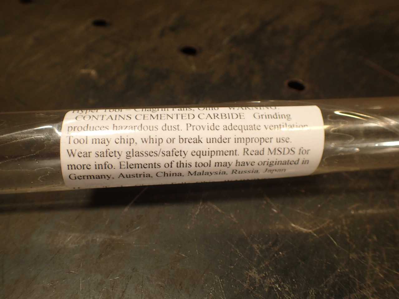 Hyper Tool 1/2" .500 x 28.75" OAL Coolant Fed Deep Hole Gun Drill Carbide Tipped - MACHINING ACCESSORIES & TOOLING