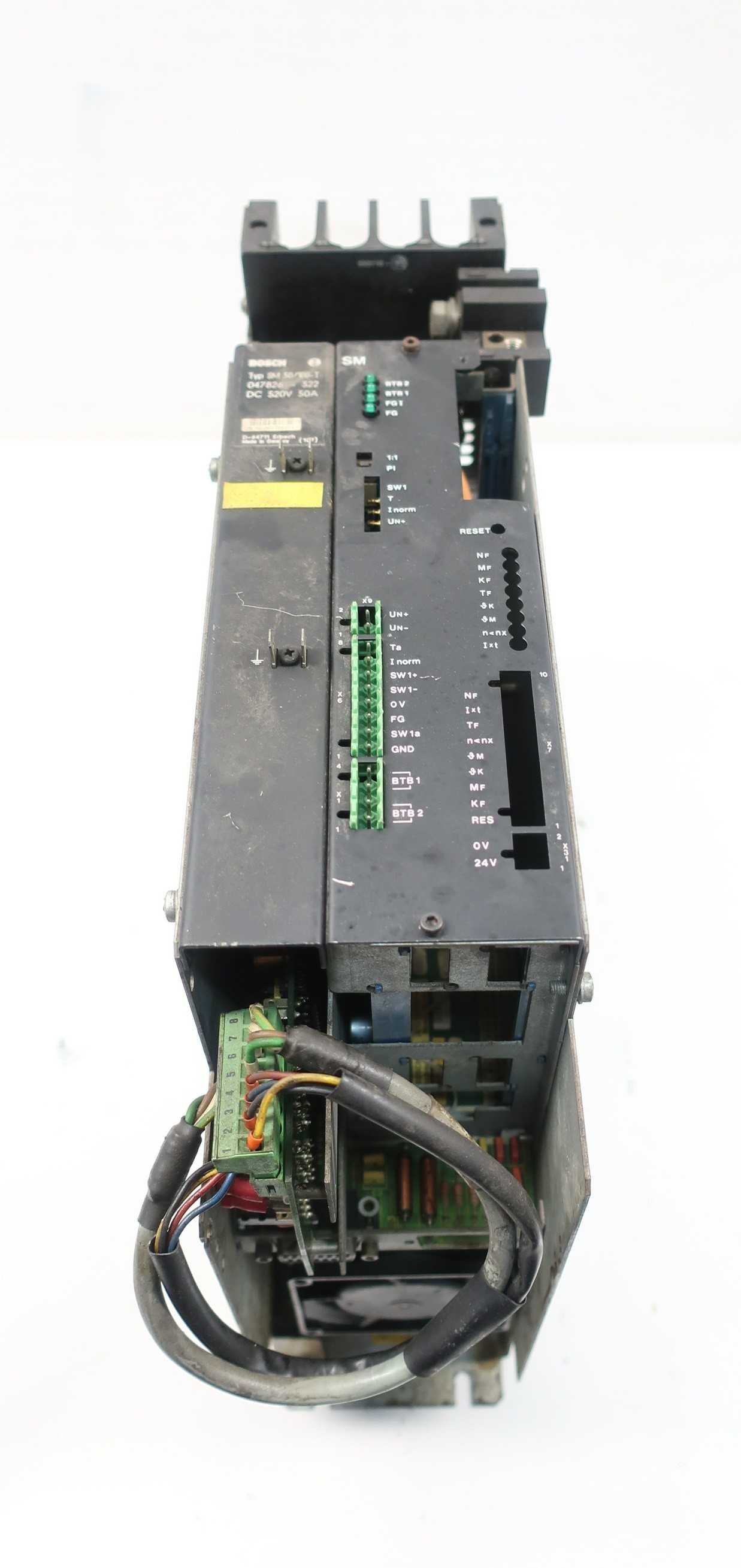 BOSCH SM 50/100-T 520V-DC 50A AMP SERVO DRIVES AND AMPLIFIER - SERVO