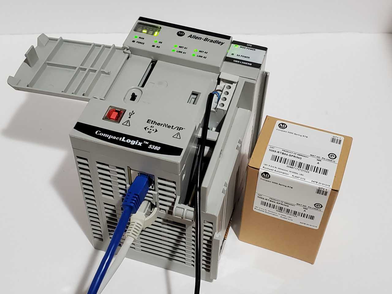 Allen Bradley CompactLogix 5069-L340ERM Plus Brand new 5069-RTB64 Spring - AUTOMATION & CONTROLS Allen Bradley CompactLogix 5069-L340ERM Plus Brand new 5069-RTB64 Spring - AUTOMATION & CONTROLS