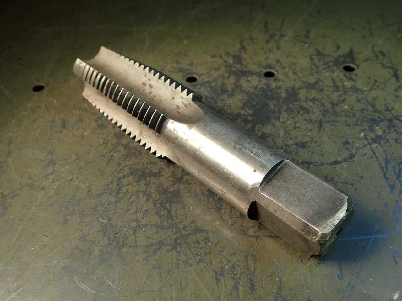 Standard Tool Co 1-1/2" -6 NC Hand Thread Tap 4-Flute 3" Long Flutes Made in USA - HOLEMAKING TOOLS