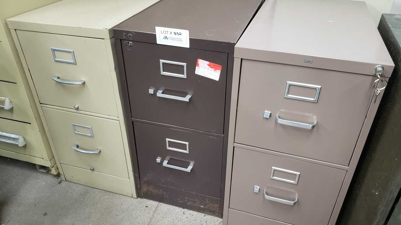 (3) 2 Drawer Filing Cabinets - TOOL STORAGE