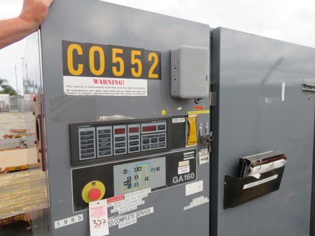 Atlas Copco Air Compressor, GA 160, 200 HP - MISCELLANEOUS