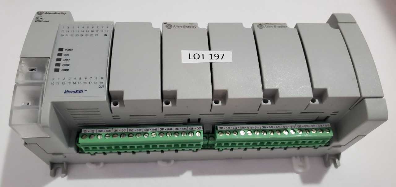 Allen Bradley Micro 830 2080-LC30-48QWB PLC - AUTOMATION & CONTROLS