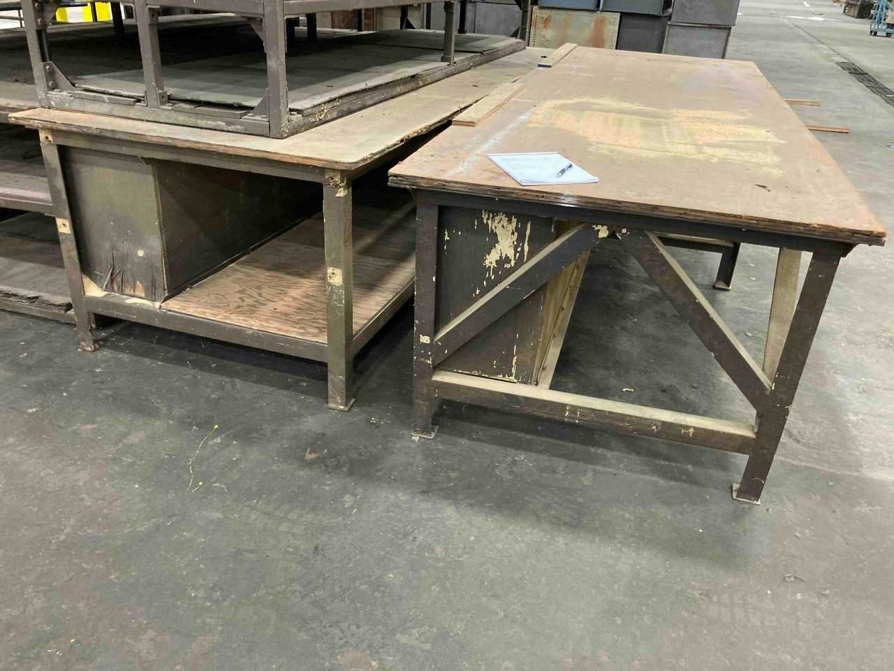 2 heavy duty metal frame benches - MISCELLANEOUS