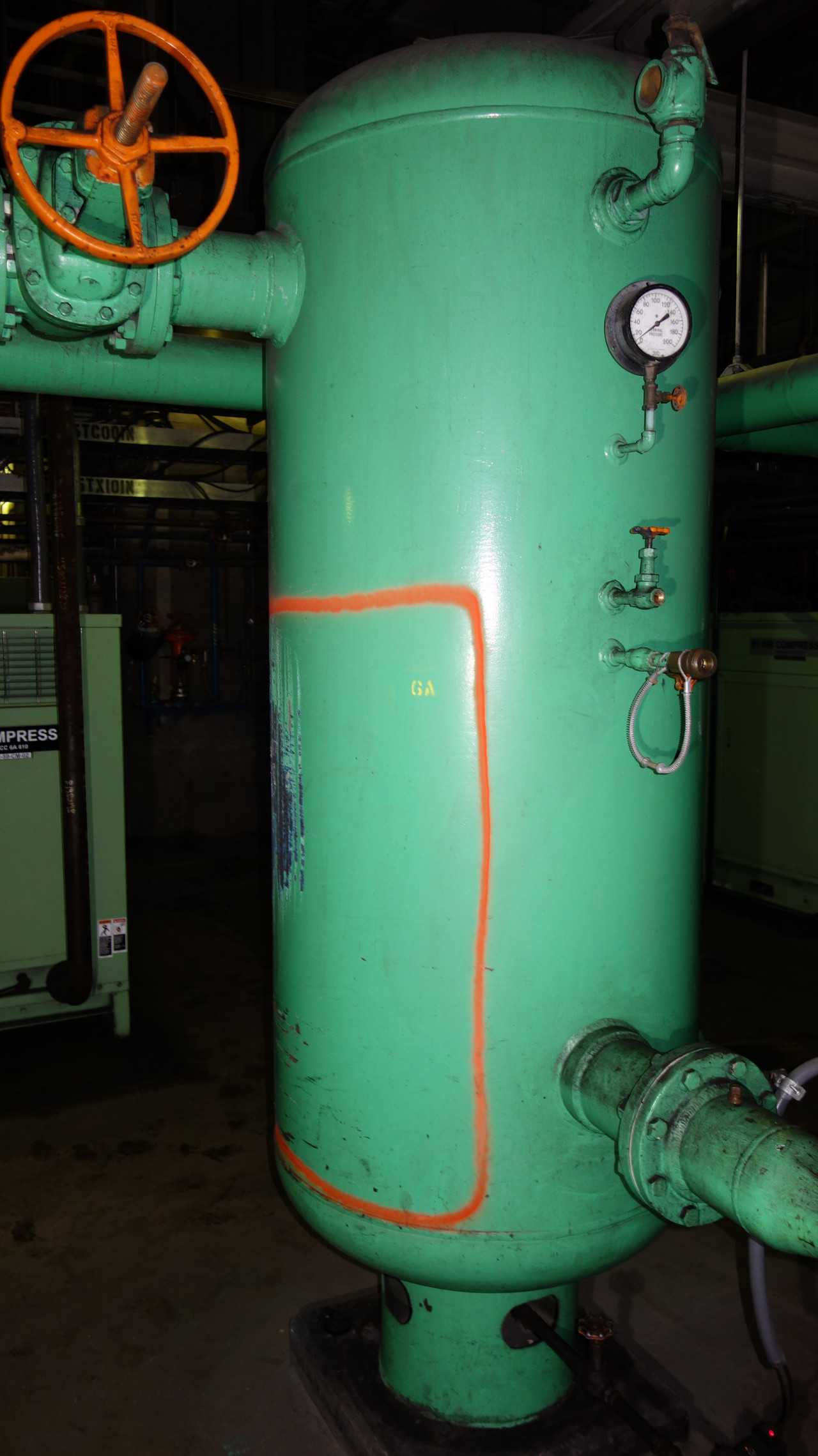 COMPRESSED AIR RECEIVER TANK 6A APPROX 300 GAL - PROCESS EQUIPMENT