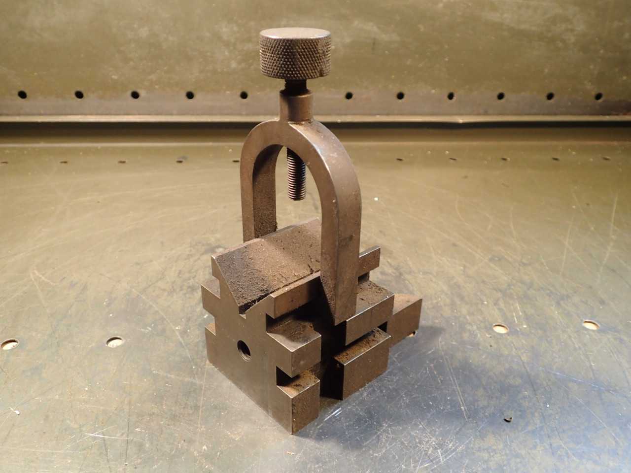 2- Position Toolmakers V-Block & Clamp Set: 1-5/8" Round Stock Capacity - HOLEMAKING TOOLS