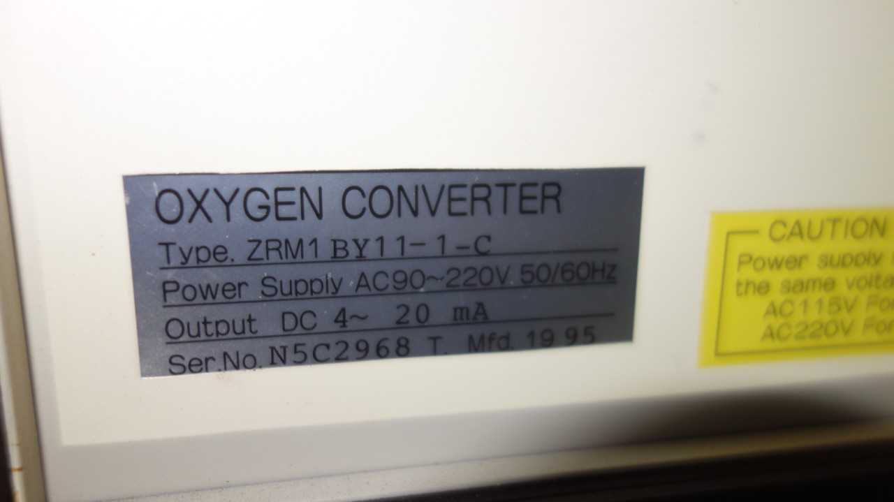 LOT OF 4 ZIRCOMAT ZRM1BY11-1-C OXYGEN CONVERTER - MACHINING ACCESSORIES & TOOLING