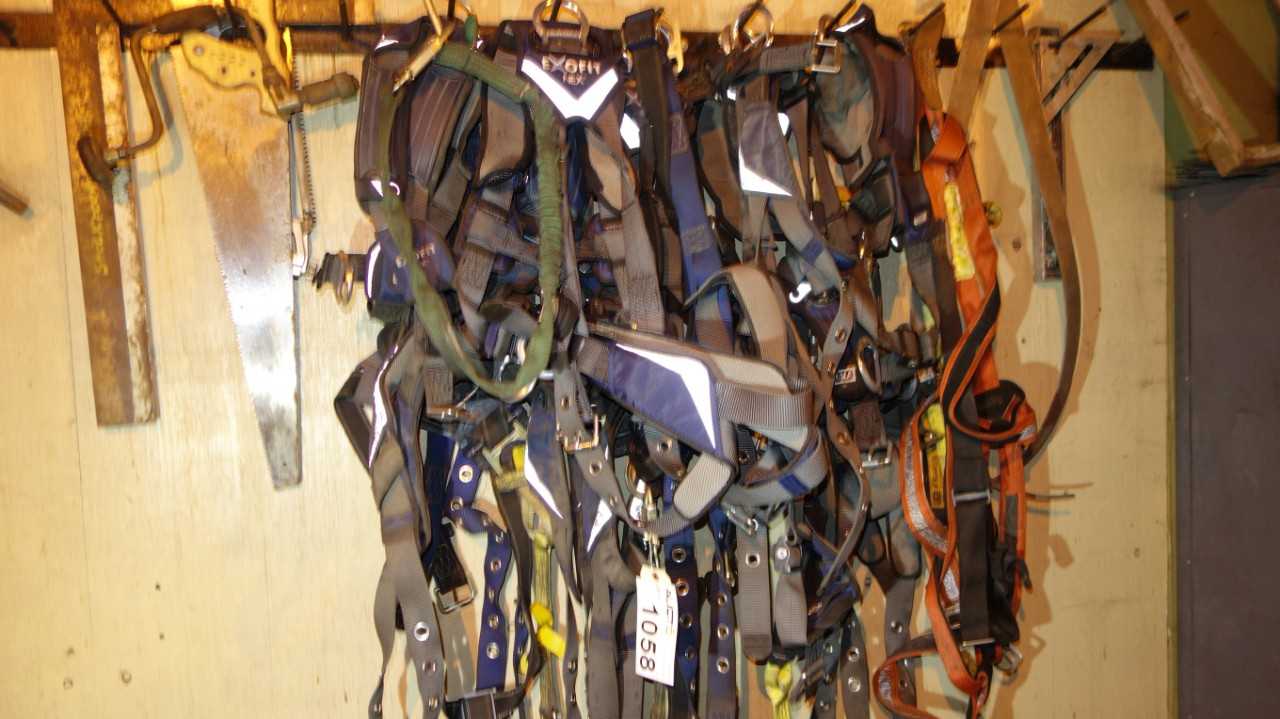 LOT OF ASSORTED SAFETY HARNESSES - SAFETY EQUIPMENT